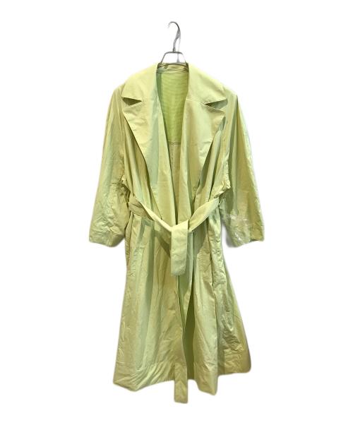 STUNNING LURE（スタニングルアー）STUNNING LURE (スタニングルアー) リップル ボタンレスコート　22S114-008 黄緑 サイズ:Ｓの古着・服飾アイテム