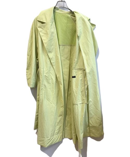 STUNNING LURE（スタニングルアー）STUNNING LURE (スタニングルアー) リップル ボタンレスコート　22S114-008 黄緑 サイズ:Ｓの古着・服飾アイテム