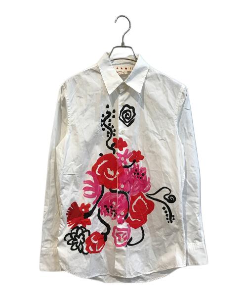 MARNI（マルニ）MARNI (マルニ) グラヒィックプリントシャツ　CAMA0357P1 ホワイト サイズ:Ｓの古着・服飾アイテム