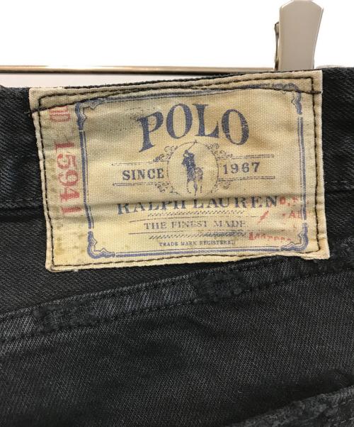 POLO RALPH LAUREN（ポロ・ラルフローレン）POLO RALPH LAUREN (ポロ・ラルフローレン) デニムパンツ ブラック サイズ:76cm(W30)の古着・服飾アイテム