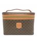 CELINE（セリーヌ）の古着「マカダム柄バニティバッグ　M95」｜ブラウン