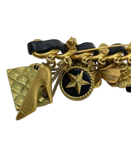 CHANEL（シャネル）CHANEL (シャネル) 8連アイコンモチーフブローチ ゴールドの古着・服飾アイテム