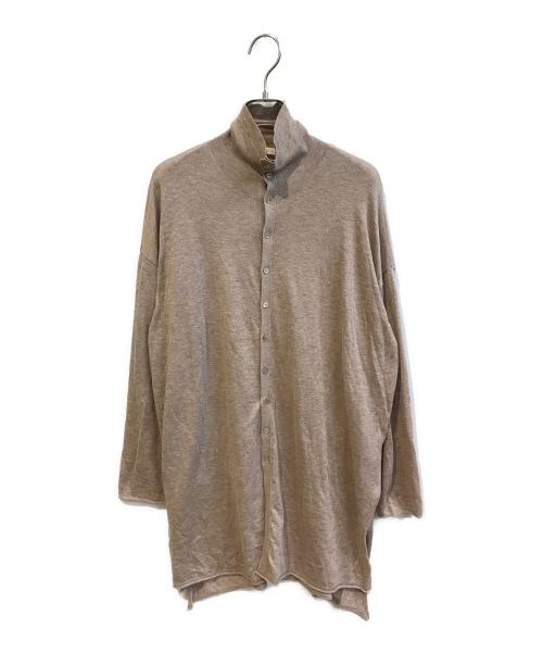 GALERIE VIE（ギャルリーヴィー）GALERIE VIE (ギャルリーヴィー) コットンカシミヤシルクハイネックカーディガン　23021102003 ブラウン サイズ:Sの古着・服飾アイテム