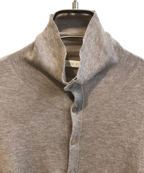 GALERIE VIE（ギャルリーヴィー）GALERIE VIE (ギャルリーヴィー) コットンカシミヤシルクハイネックカーディガン　23021102003 ブラウン サイズ:Sの古着・服飾アイテム