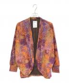 SHAREEFシャリーフ）の古着「PILE JQ DOLMAN CARDIGAN　23315065」｜バイオレット