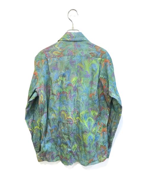 Vivienne Westwood（ヴィヴィアンウエストウッド）Vivienne Westwood (ヴィヴィアンウエストウッド) オーブ刺繍総柄シャツ　139216 24015 グリーン サイズ:46の古着・服飾アイテム