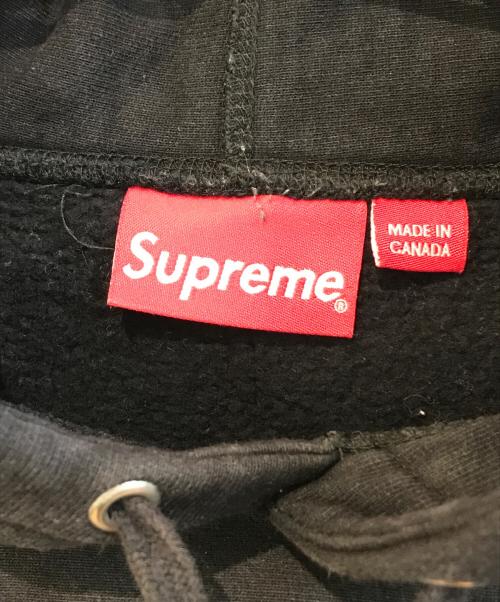 SUPREME（シュプリーム）Supreme (シュプリーム) Striped Cuff Hooded Sweatshirt ブラック サイズ:Mediumの古着・服飾アイテム