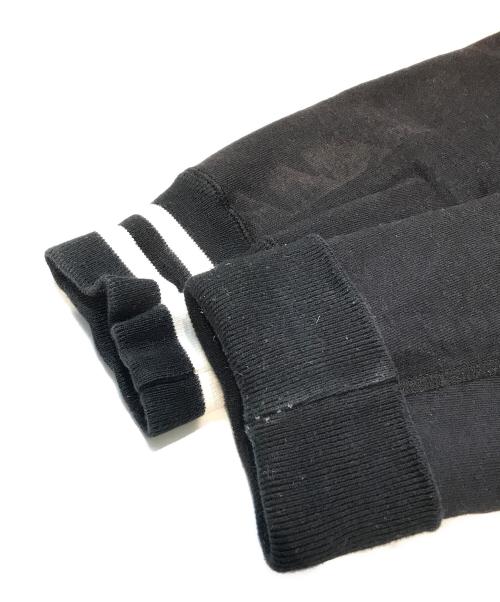 SUPREME（シュプリーム）Supreme (シュプリーム) Striped Cuff Hooded Sweatshirt ブラック サイズ:Mediumの古着・服飾アイテム