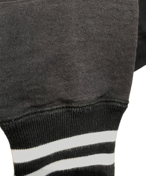 SUPREME（シュプリーム）Supreme (シュプリーム) Striped Cuff Hooded Sweatshirt ブラック サイズ:Mediumの古着・服飾アイテム