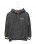 Supreme（シュプリーム）の古着「Striped Cuff Hooded Sweatshirt」｜ブラック