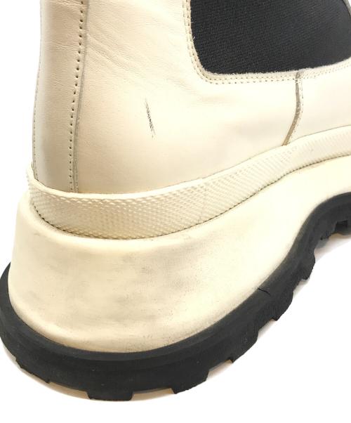 JIL SANDER（ジルサンダー）JIL SANDER (ジルサンダー) サイドゴアブーツ ホワイト サイズ:40の古着・服飾アイテム