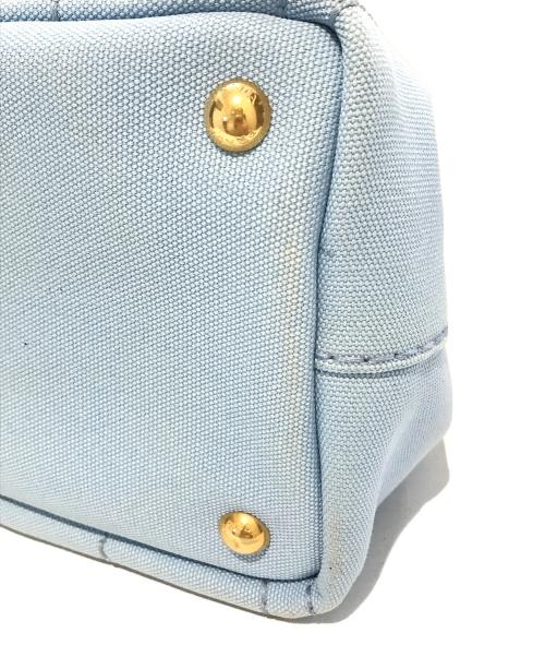 PRADA（プラダ）PRADA (プラダ) トートバッグ　1BG439　カナパ ブルーの古着・服飾アイテム