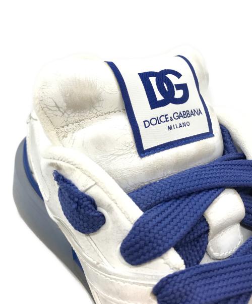 DOLCE & GABBANA（ドルチェ＆ガッバーナ）DOLCE & GABBANA (ドルチェ＆ガッバーナ) New Roma Leather Low-Top Sneakers　CS2211 AR752 ホワイト サイズ:27.5の古着・服飾アイテム