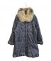 BALMAIN（バルマン）の古着「ブルーフォックスダウンコート　P130406D-100F」｜ネイビー