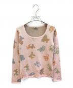 Hysteric Glamourヒステリックグラマー）の古着「アニマルラメニット」｜ピンク