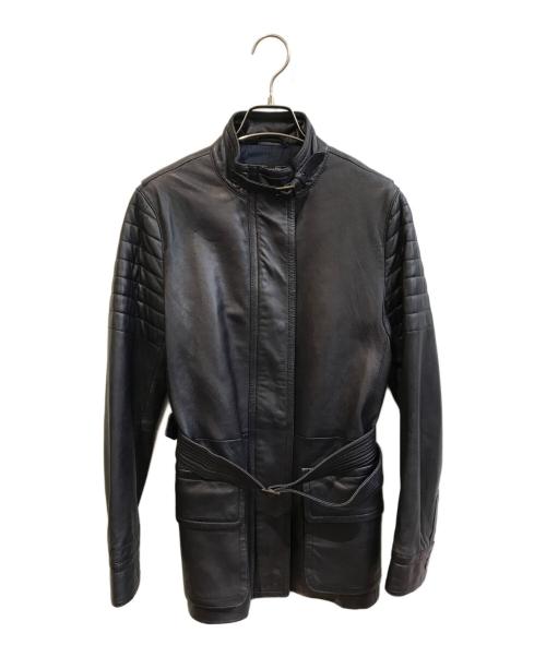 COACH（コーチ）COACH (コーチ) ラムレザーコート ブラック サイズ:XSの古着・服飾アイテム