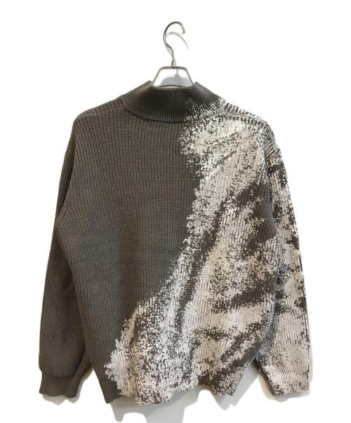 NO ID.（ノーアイディー）NO ID. (ノーアイディー) ラバープリントドライバーズニットCD グレー サイズ:ONE 未使用品の古着・服飾アイテム