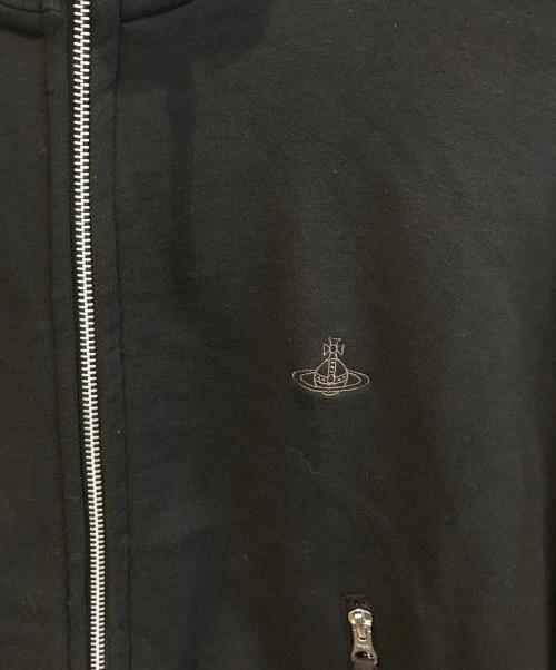 Vivienne Westwood man（ヴィヴィアン ウェストウッド マン）Vivienne Westwood man (ヴィヴィアン ウェストウッド マン) CRACKED FLORAL FRAME ジップジャージ ブラック サイズ:46の古着・服飾アイテム
