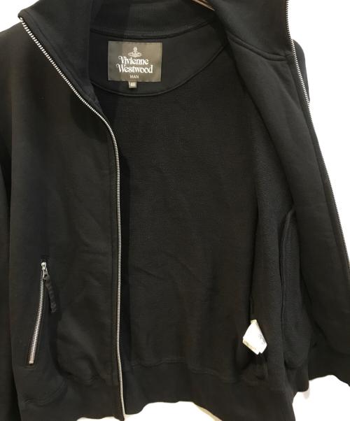 Vivienne Westwood man（ヴィヴィアン ウェストウッド マン）Vivienne Westwood man (ヴィヴィアン ウェストウッド マン) CRACKED FLORAL FRAME ジップジャージ ブラック サイズ:46の古着・服飾アイテム