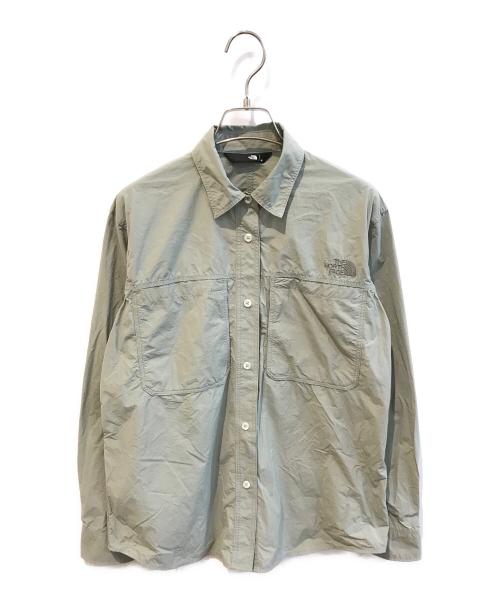 THE NORTH FACE（ザ ノース フェイス）THE NORTH FACE (ザ ノース フェイス) ラッスルキャノピーシャツ　NRW12302 グリーン サイズ:Mの古着・服飾アイテム