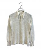 Mame Kurogouchiマメクロゴウチ）の古着「Multi-Pattern Longsleeve Knitted Shirt  MM22PF-KN732」｜ホワイト