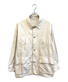 BLURHMS（ブラームス）の古着「Selvage Twill Bush Jacket　BHS23S003」｜ベージュ