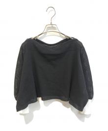 TRUNK HIROKO KOSHINO（トランク ヒロコ コシノ）の古着「【2WAY】メッシュニットボレロ」｜ブラック