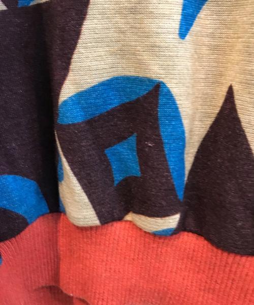 TRUNK HIROKO KOSHINO（トランク ヒロコ コシノ）TRUNK HIROKO KOSHINO (トランク ヒロコ コシノ) ジオメトリックプリントプルオーバー RSKAB-11390 ベージュ サイズ:Mの古着・服飾アイテム