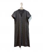 TRUNK HIROKO KOSHINOトランク ヒロコ コシノ）の古着「トランクロゴプリントワンピース　RSPGV-04390」｜ブラック