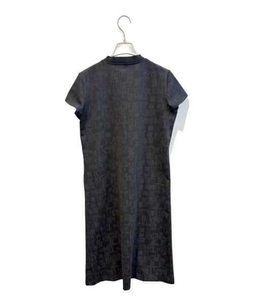 TRUNK HIROKO KOSHINO（トランク ヒロコ コシノ）TRUNK HIROKO KOSHINO (トランク ヒロコ コシノ) トランクロゴプリントワンピース　RSPGV-04390 ブラック サイズ:Ｍの古着・服飾アイテム