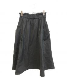 HIROKO KOSHINO（ヒロコ コシノ）の古着「ラップライクデザインスカート」｜ブラック