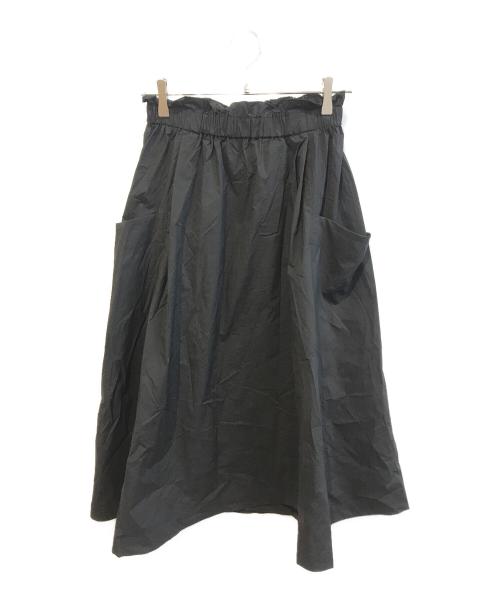HIROKO KOSHINO（ヒロコ コシノ）HIROKO KOSHINO (ヒロコ コシノ) ラップライクデザインスカート ブラック サイズ:38の古着・服飾アイテム