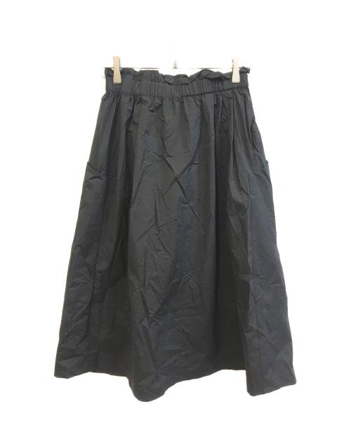 HIROKO KOSHINO（ヒロコ コシノ）HIROKO KOSHINO (ヒロコ コシノ) ラップライクデザインスカート ブラック サイズ:38の古着・服飾アイテム