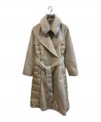 hiroko koshino premierヒロココシノ プレミア）の古着「ダウン切替コート」｜ベージュ