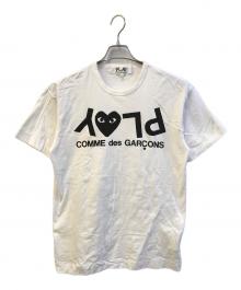 PLAY COMME des GARCONS（プレイコムデギャルソン）の古着「ロゴTシャツ　AZ-T068」｜ホワイト