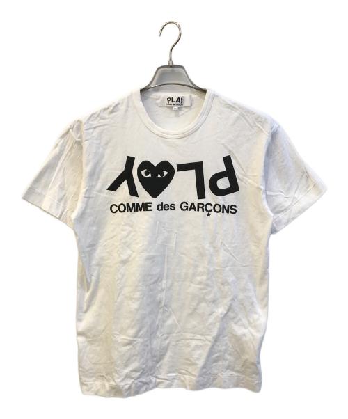 PLAY COMME des GARCONS（プレイコムデギャルソン）PLAY COMME des GARCONS (プレイコムデギャルソン) ロゴTシャツ　AZ-T068 ホワイト サイズ:ＸＬの古着・服飾アイテム