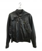 HARLEY-DAVIDSONハーレーダビッドソン）の古着「レザージャケット」｜ブラック