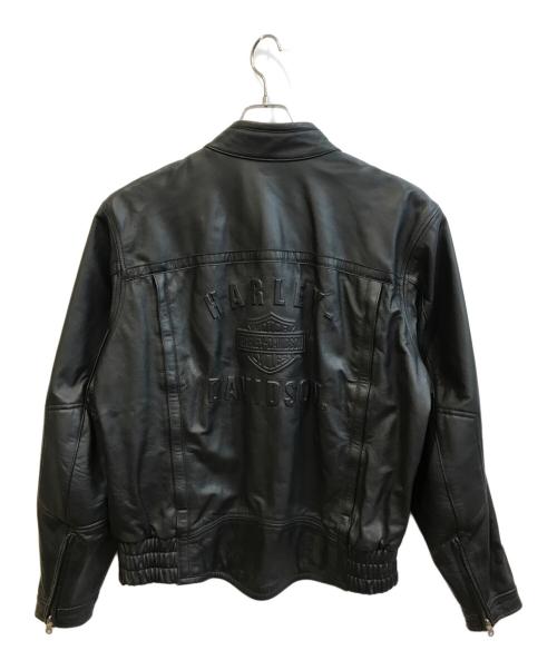 HARLEY-DAVIDSON（ハーレーダビッドソン）HARLEY-DAVIDSON (ハーレーダビッドソン) レザージャケット ブラック サイズ:Lの古着・服飾アイテム
