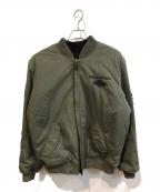 HARLEY-DAVIDSONハーレーダビッドソン）の古着「リバーシブルMA1ジャケット」｜オリーブ