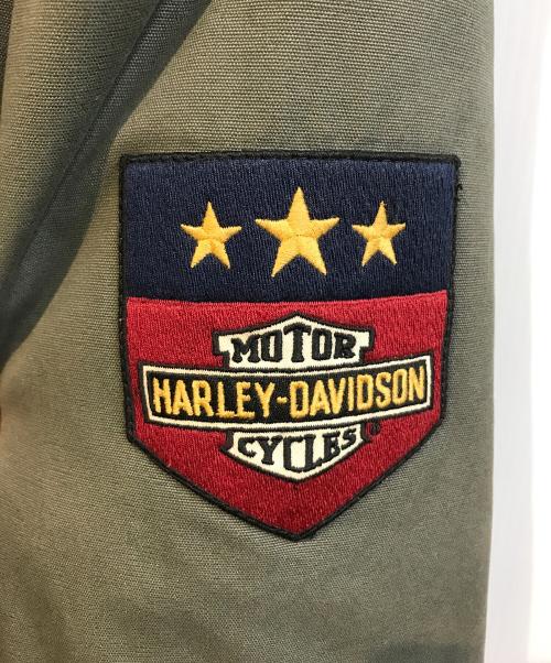 HARLEY-DAVIDSON（ハーレーダビッドソン）HARLEY-DAVIDSON (ハーレーダビッドソン) リバーシブルMA1ジャケット オリーブ サイズ:Lの古着・服飾アイテム