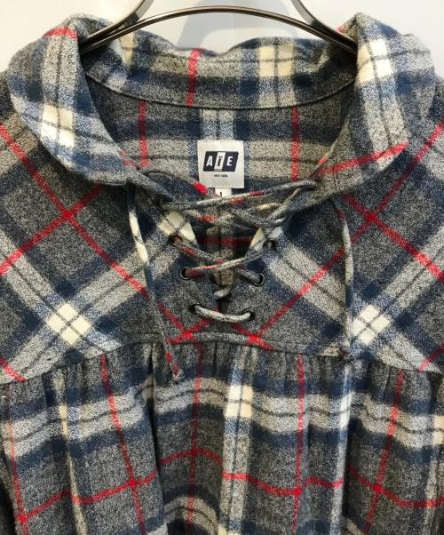 AiE（エーアイイー）AiE (エーアイイー) string Smock ネイビー サイズ:Lの古着・服飾アイテム