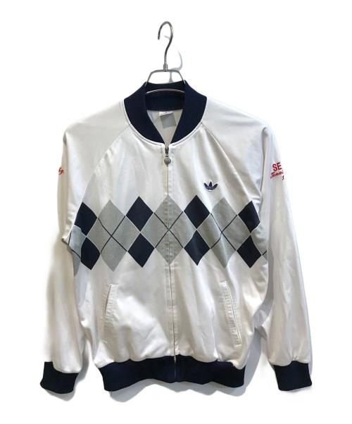 adidas（アディダス）adidas (アディダス) トラックジャケット ホワイト サイズ:Mの古着・服飾アイテム