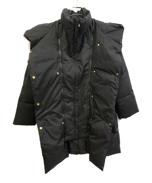 FRAMeWORK（フレームワーク）FRAMeWORK (フレームワーク) フードダウン　18020220107040 ブラック サイズ:40の古着・服飾アイテム