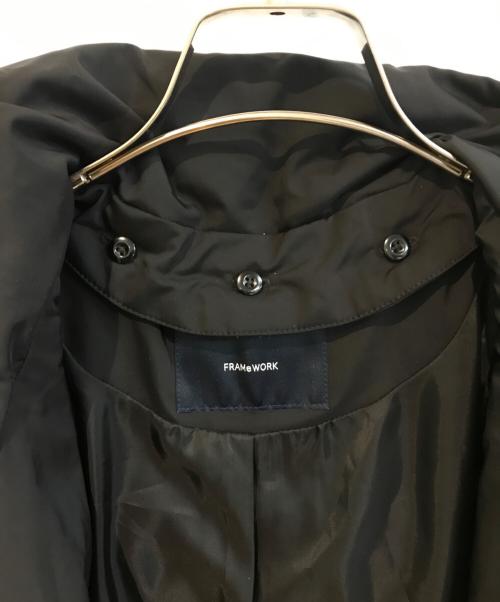 FRAMeWORK（フレームワーク）FRAMeWORK (フレームワーク) フードダウン　18020220107040 ブラック サイズ:40の古着・服飾アイテム