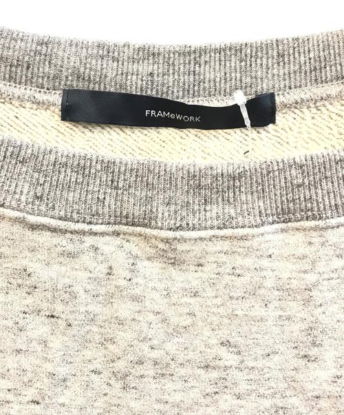 FRAMeWORK（フレームワーク）FRAMeWORK (フレームワーク) ボートネックワイドスウェット　25070220718030 グレー サイズ:Free 未使用品の古着・服飾アイテム
