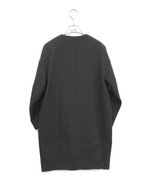 SLOBE IENA（スローブ イエナ）SLOBE IENA (スローブ イエナ) Super100シャギーノーカラーコート　23020912406040 ブラック サイズ:38の古着・服飾アイテム