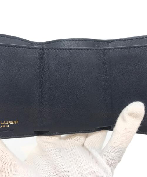 Saint Laurent Paris（サンローランパリ）Saint Laurent Paris (サンローランパリ) 3つ折り財布 ブラックの古着・服飾アイテム
