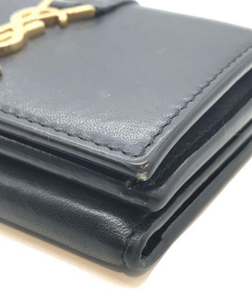 Saint Laurent Paris（サンローランパリ）Saint Laurent Paris (サンローランパリ) 3つ折り財布 ブラックの古着・服飾アイテム