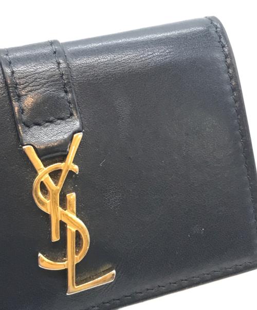 Saint Laurent Paris（サンローランパリ）Saint Laurent Paris (サンローランパリ) 3つ折り財布 ブラックの古着・服飾アイテム