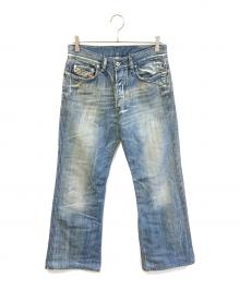 DIESEL（ディーゼル）の古着「バギーフレアデニムパンツ」｜インディゴ